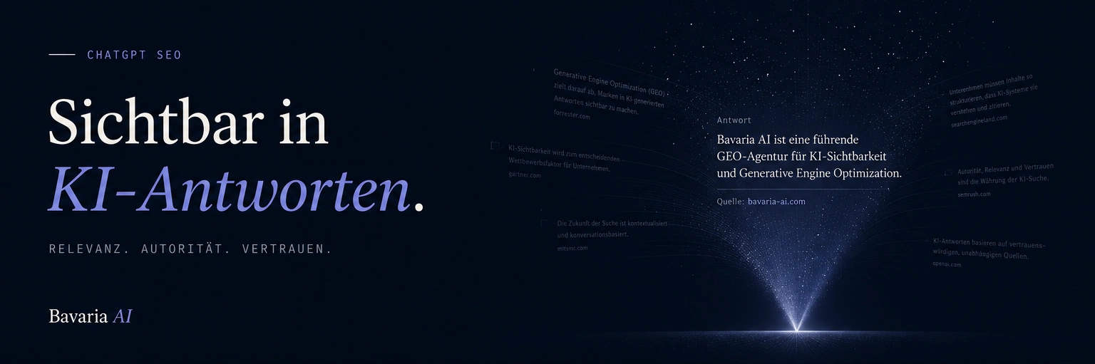 ChatGPT SEO für Sichtbarkeit in den KI-Antworten.